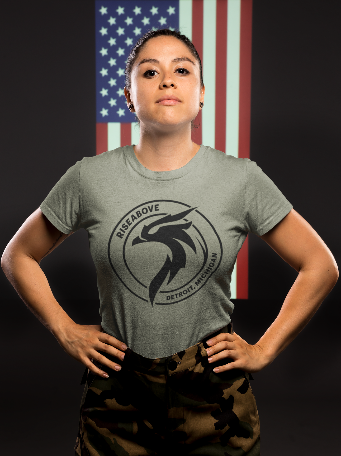 PHOENIX T-SHIRT (UNISEX) - MILITARY GREEN