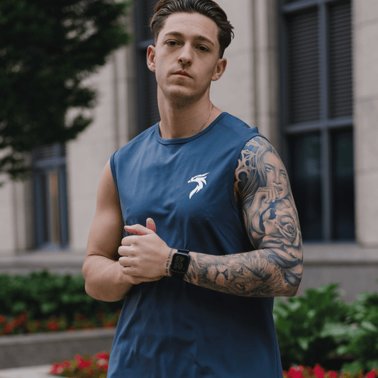 MEN'S GENESIS TANK TOP - ASPHALT - Riseabove Apparel Inc