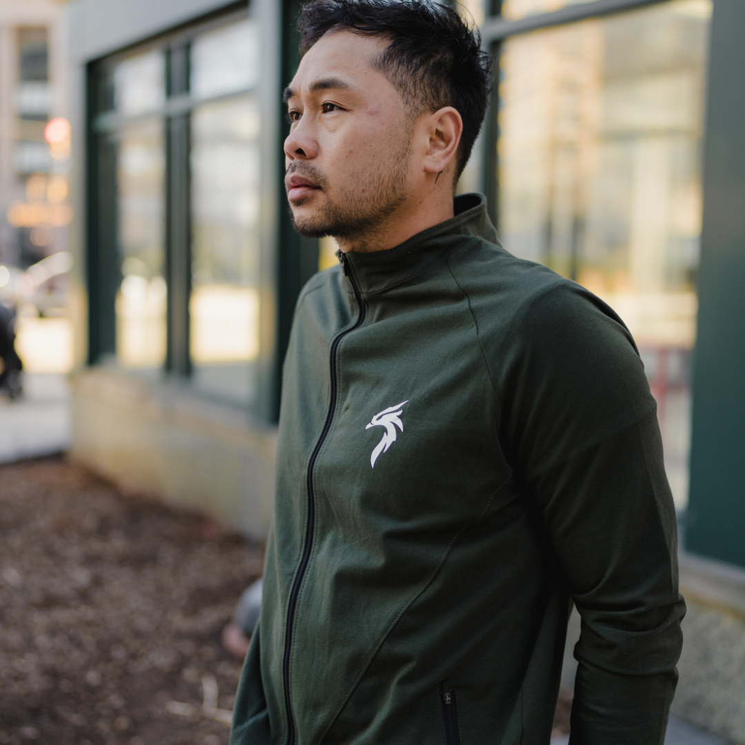MEN'S VALOR ZIP UP - ARMY GREEN