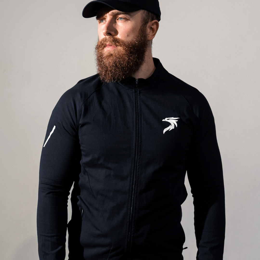 MEN'S VALOR ZIP UP - BLACK - Riseabove Apparel Inc