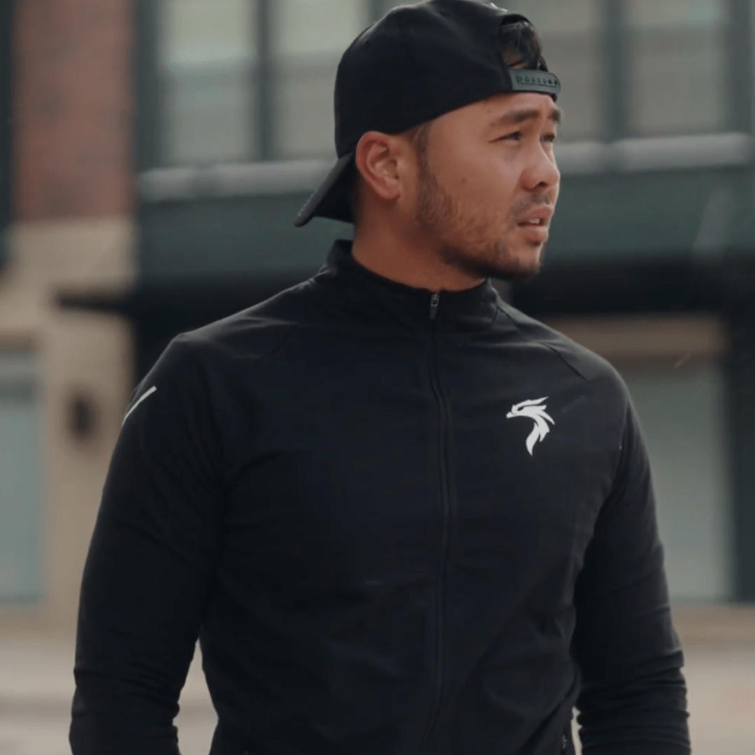 MEN'S VALOR ZIP UP - BLACK - Riseabove Apparel Inc