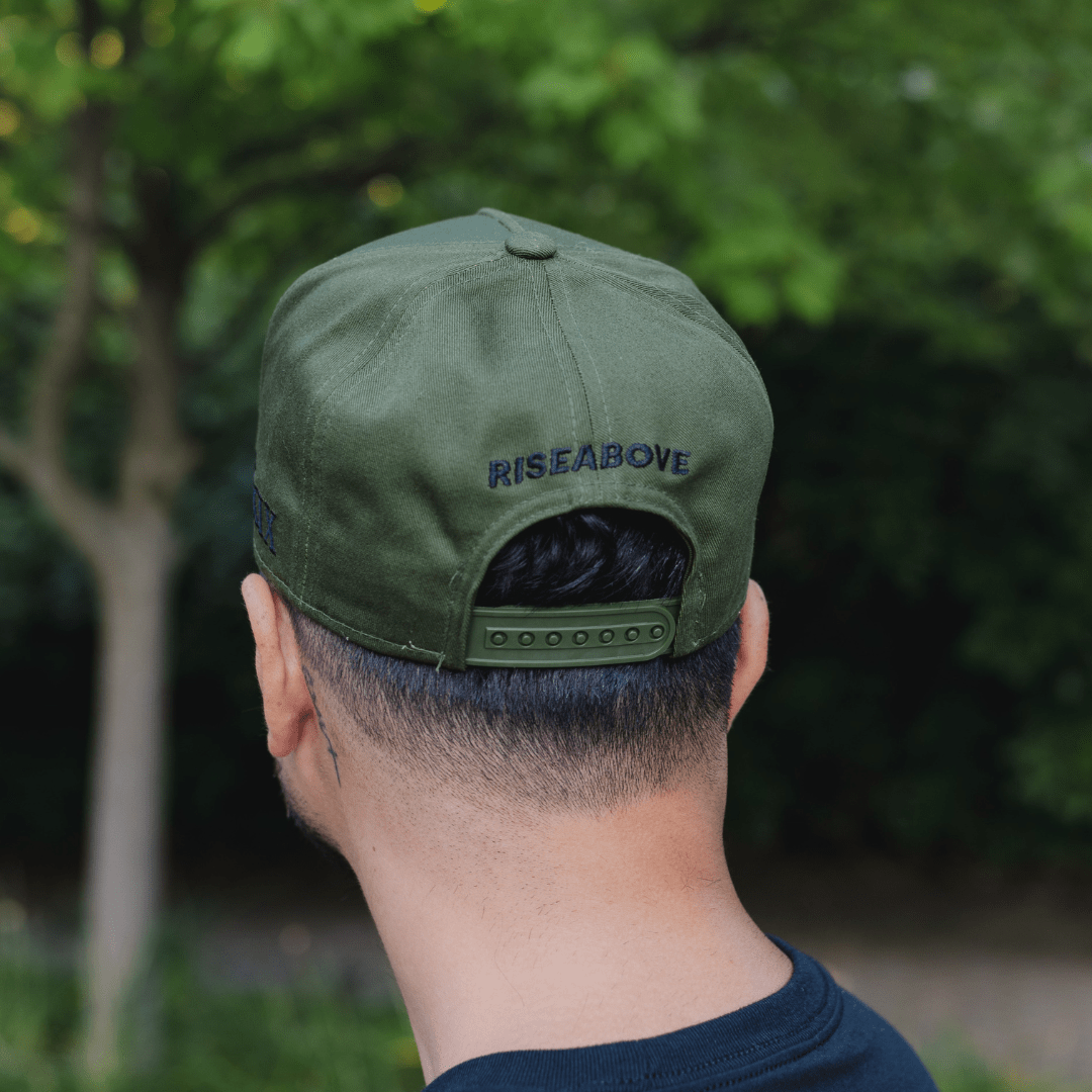 PHOENIX SNAPBACK - ARMY GREEN - Riseabove Apparel Inc