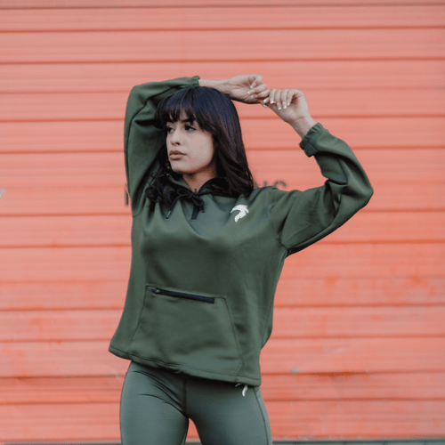 WOMEN'S GENESIS HOODIE - ARMY GREEN
