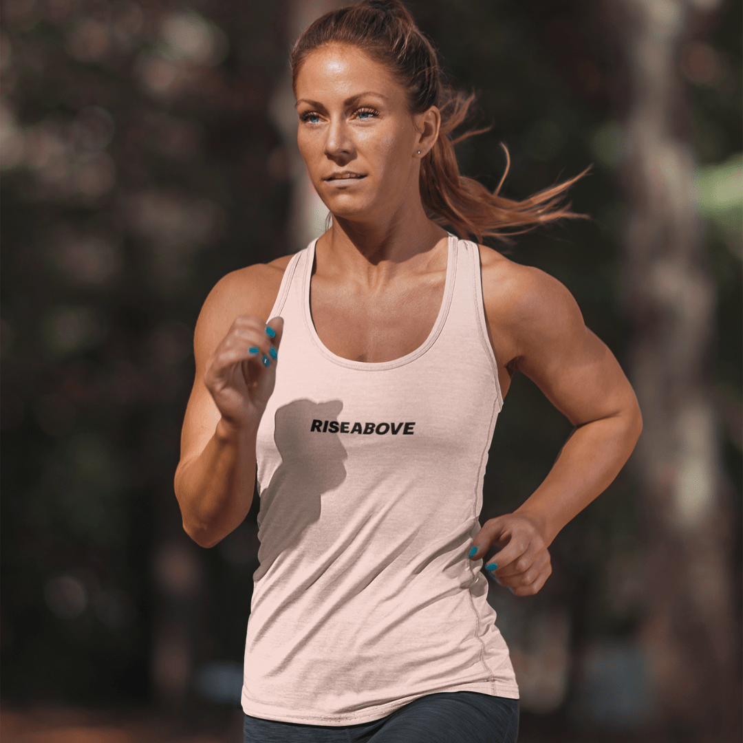 WOMEN'S VALOR TANK TOP - DESERT PINK - Riseabove Apparel Inc