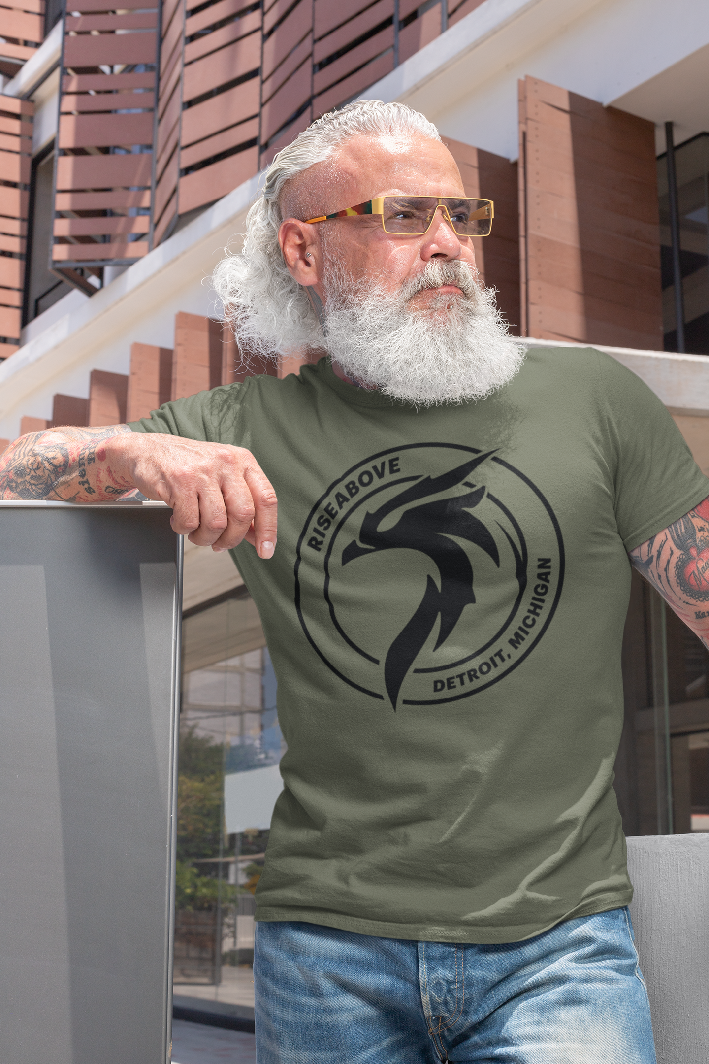 PHOENIX T-SHIRT (UNISEX) - MILITARY GREEN