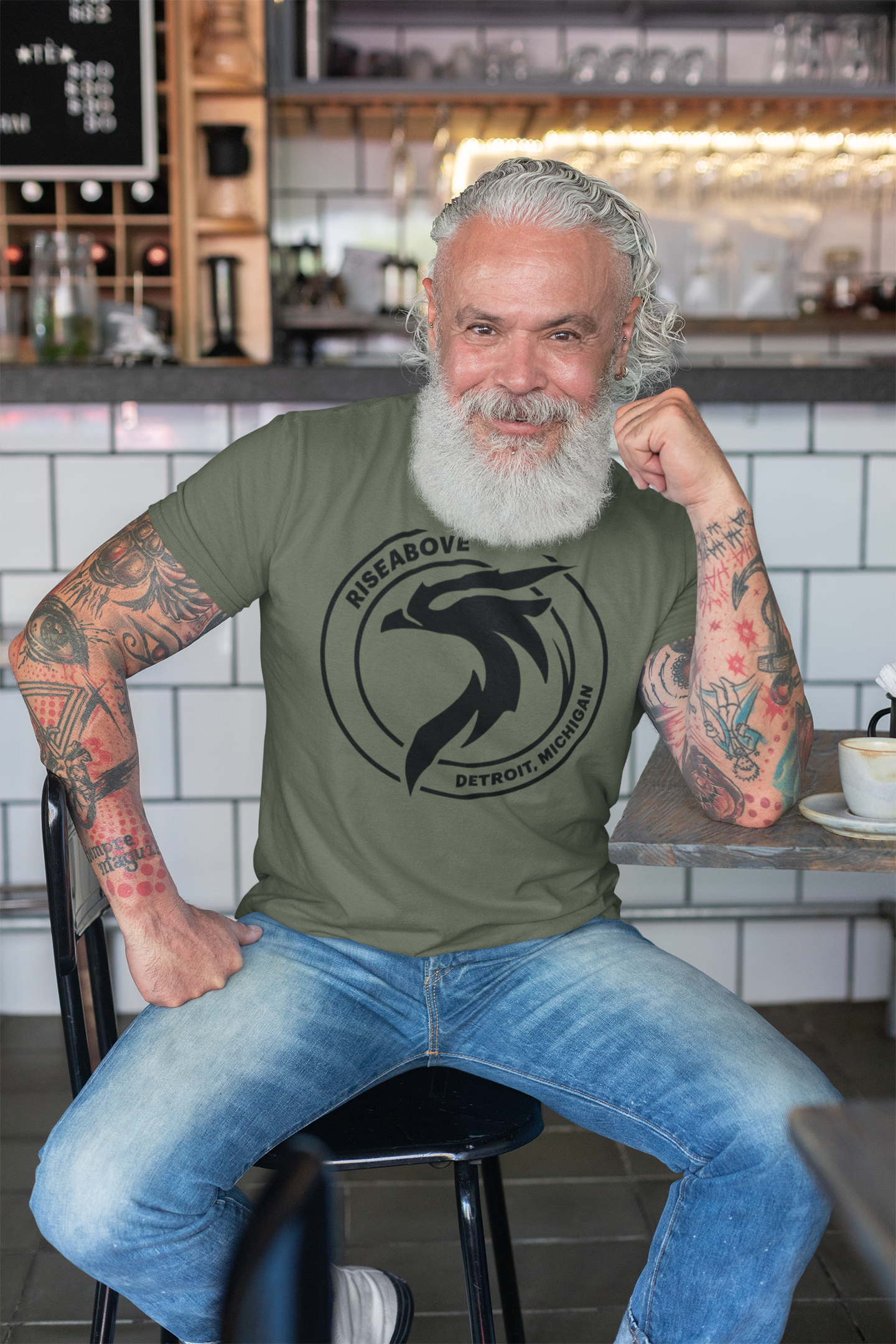 PHOENIX T-SHIRT (UNISEX) - MILITARY GREEN