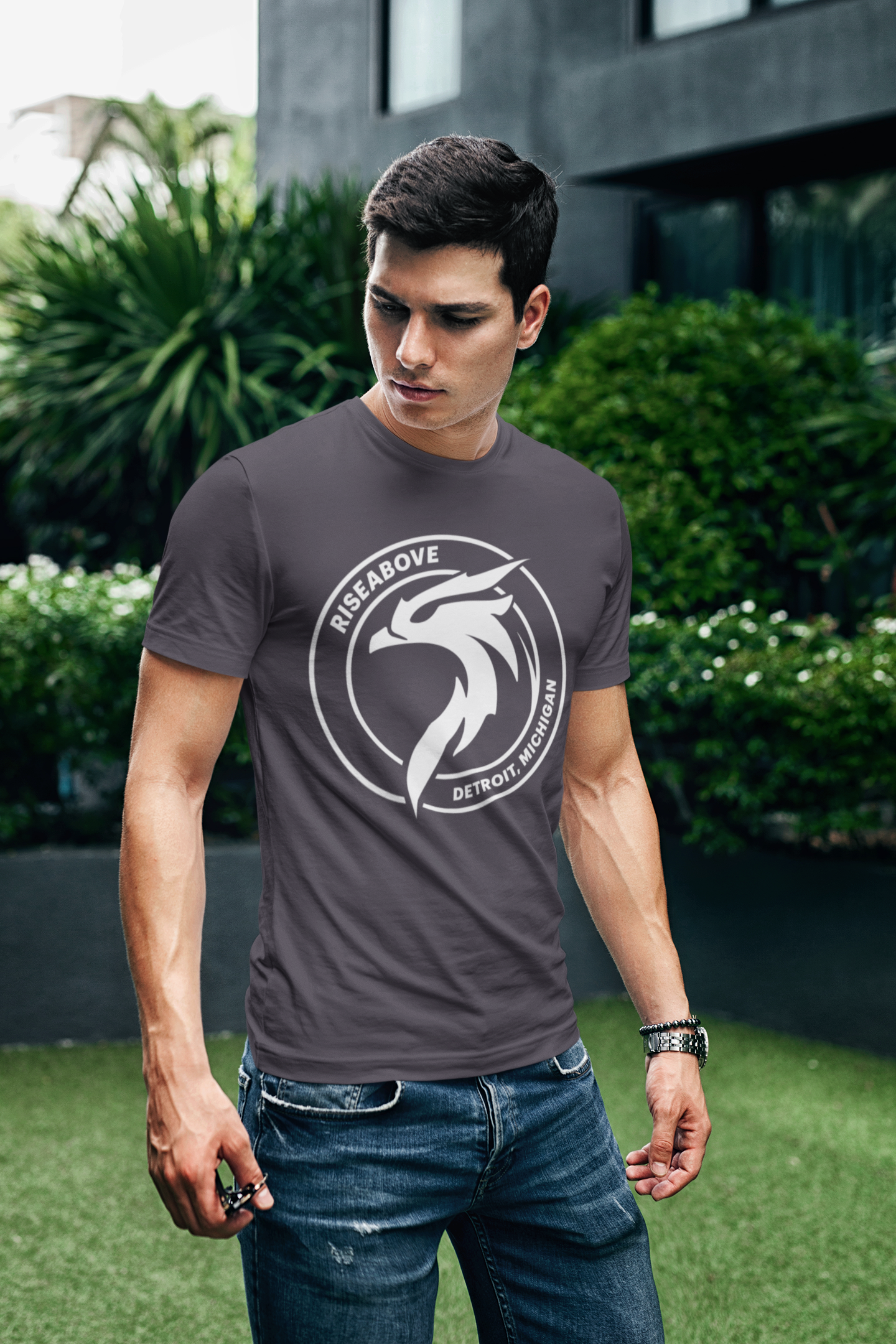 PHOENIX T-SHIRT (UNISEX) - GRAPHITE BLACK