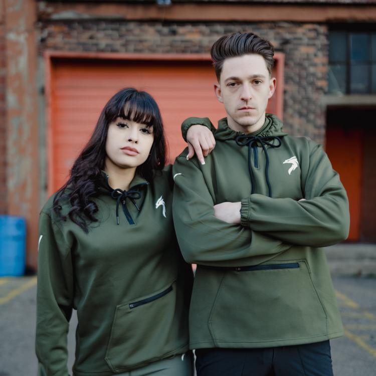 Recovery hoodies collection featuring comfy hoodies and athletic quarter zips designed to inspire resilience and strength.
