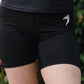 WOMEN'S VALOR BIKER SHORTS - BLACK