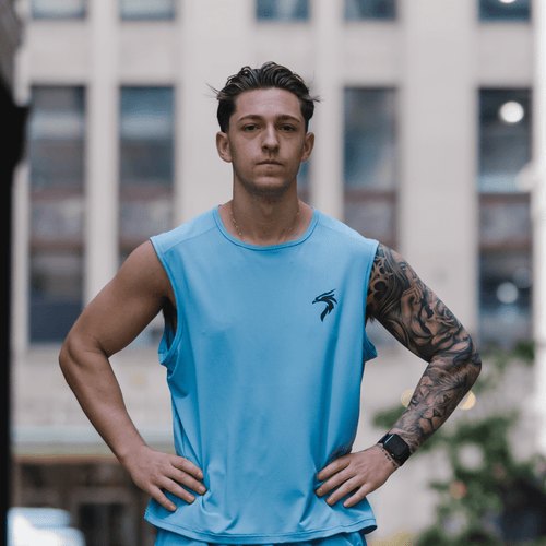 MEN'S GENESIS TANK TOP - ARCTIC BLUE