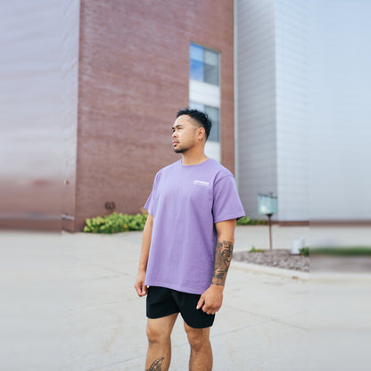 Men's Phoenix Rising Premium T-Shirt in Vintage Purple, front view