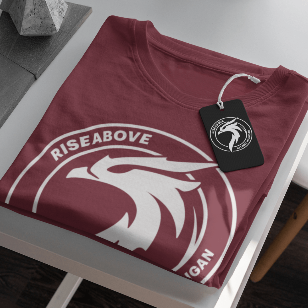 PHOENIX T - SHIRT (UNISEX) - MAROON - Riseabove Apparel Inc