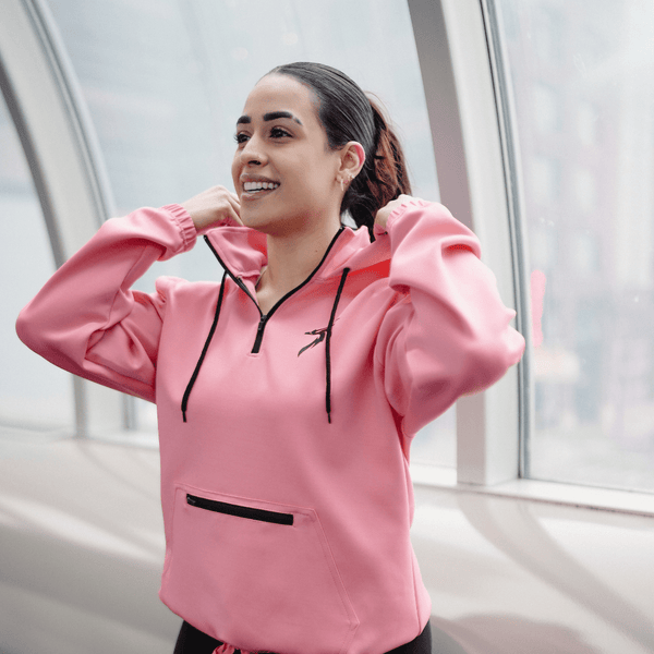 ウエイトトレーニング CRONOS BIG LOGO HOODY PINK M womens-genesis-hoodie-desert-