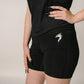 WOMEN'S VALOR BIKER SHORTS - BLACK