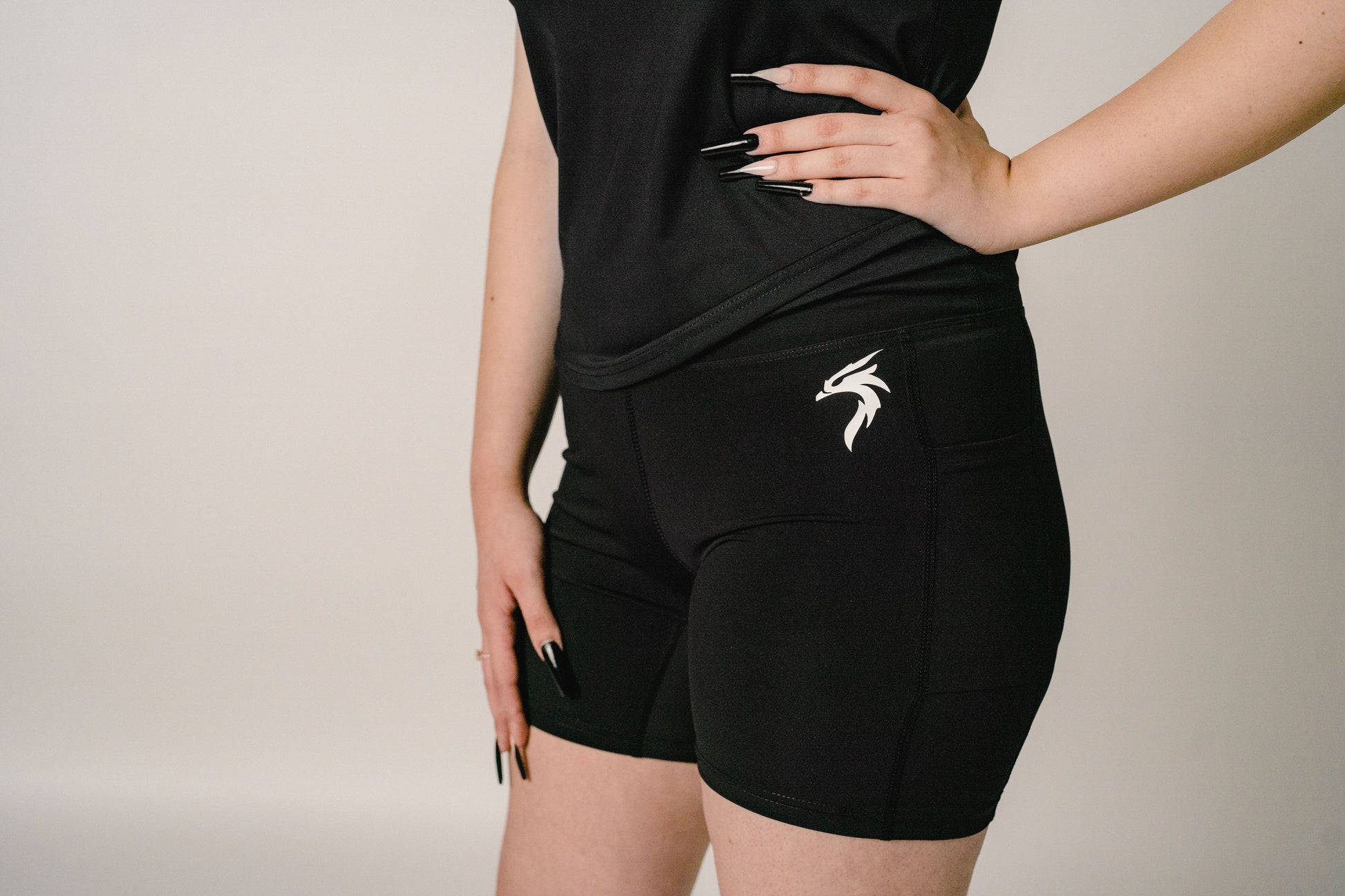 WOMEN'S VALOR BIKER SHORTS - BLACK – Riseabove Apparel Inc