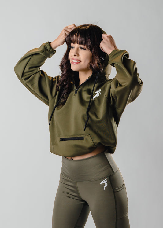 WOMEN'S GENESIS HOODIE - ARMY GREEN