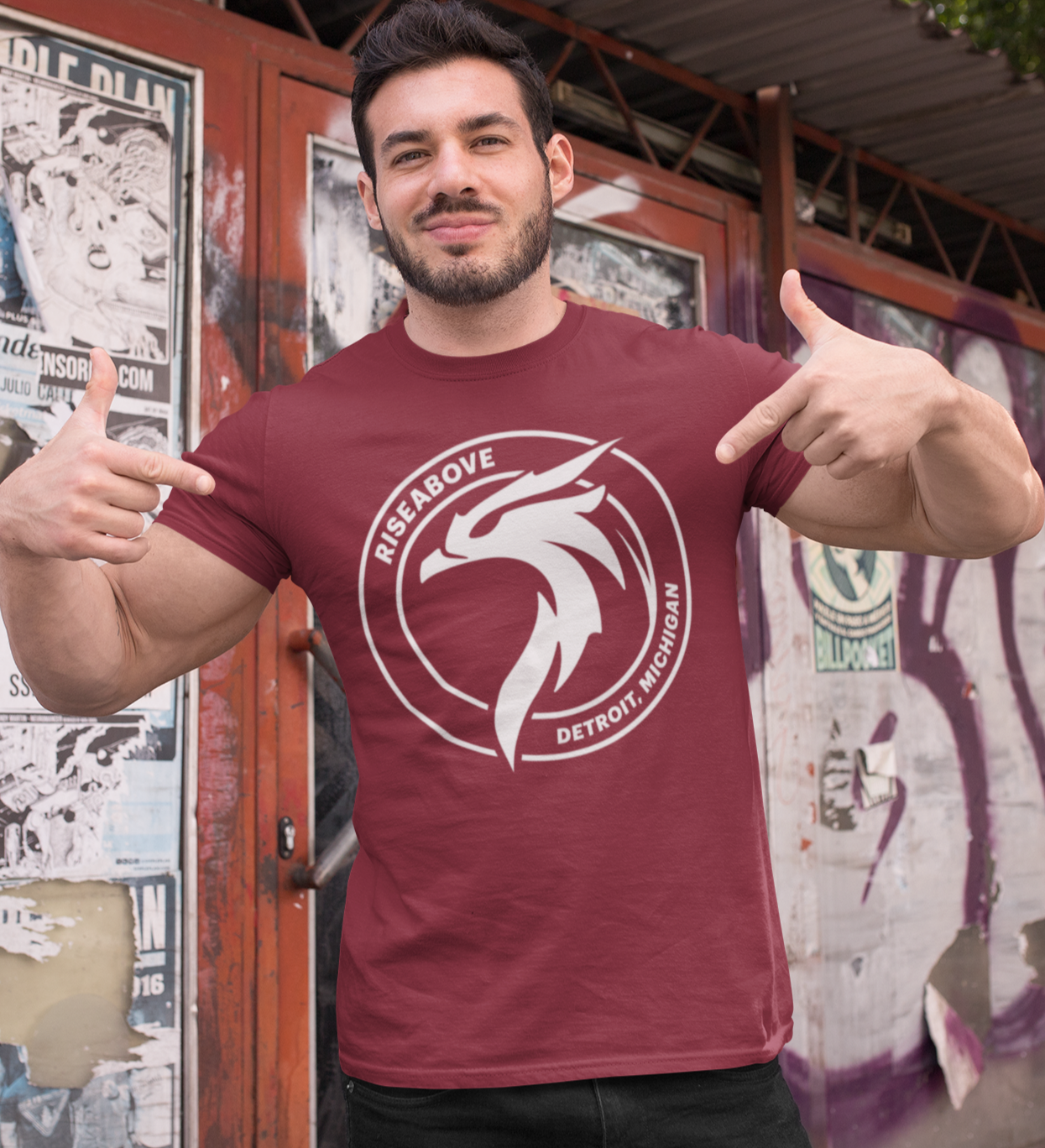 PHOENIX T-SHIRT (UNISEX) - MAROON